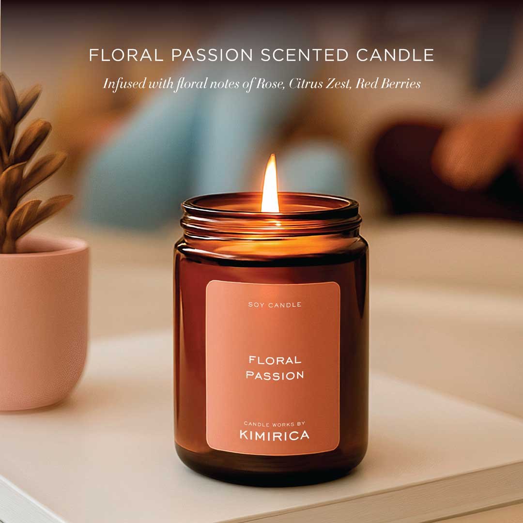 Floral Passion Scented Candle 175g