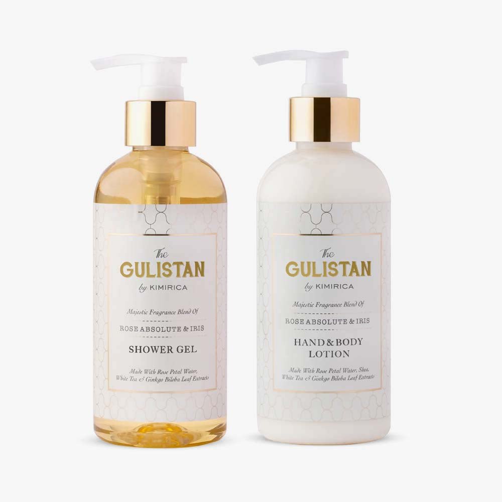 The Gulistan shower gel & body lotion duo