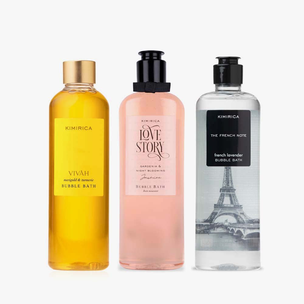 Bubble bath trio set